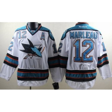 Men San Jose Sharks Jersey Patrick Marleau White