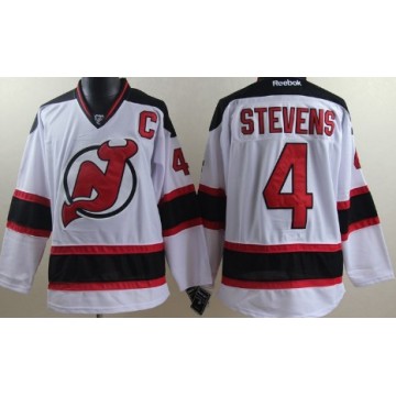 Men's Devils Scott Stevens Jersey White