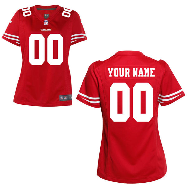 Women's San Francisco 49ers Nike Scarlet Custom Game Jersey