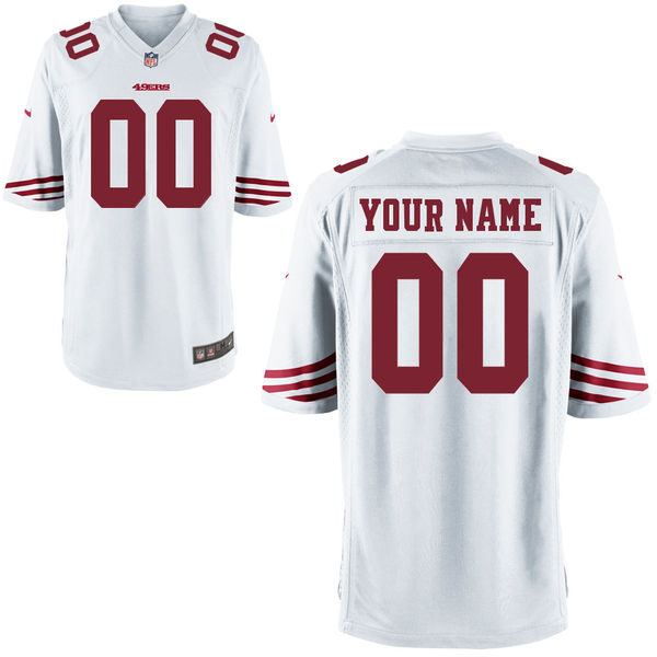 Nike Men's San Francisco 49ers Customized Game White Jersey