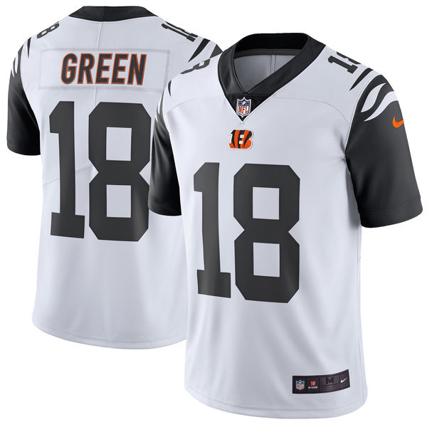 Men's Cincinnati Bengals A.J. Green Nike White Vapor Untouchable Color Rush Limited Player Jersey