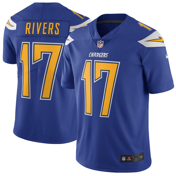 Men's Los Angeles Chargers Philip Rivers Nike Royal Vapor Untouchable Color Rush Limited Player Jersey