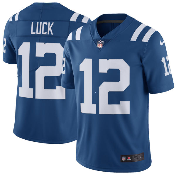 Men's Indianapolis Colts Andrew Luck Nike Royal Vapor Untouchable Color Rush Limited Player Jersey