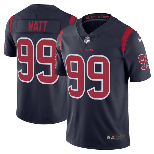 Men's Houston Texans J.J. Watt Nike Navy Vapor Untouchable Color Rush Limited Player Jersey