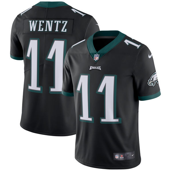 Men's Philadelphia Eagles Carson Wentz Nike Black Vapor Untouchable Limited Player Jersey