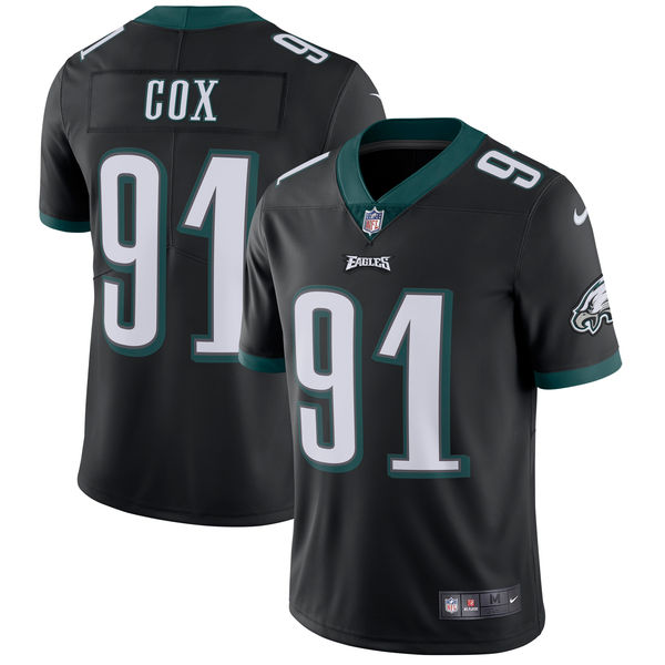 Men's Philadelphia Eagles Fletcher Cox Nike Black Vapor Untouchable Limited Player Jersey