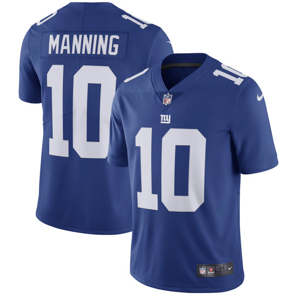 Men's New York Giants Eli Manning Nike Royal Vapor Untouchable Limited Player Jersey