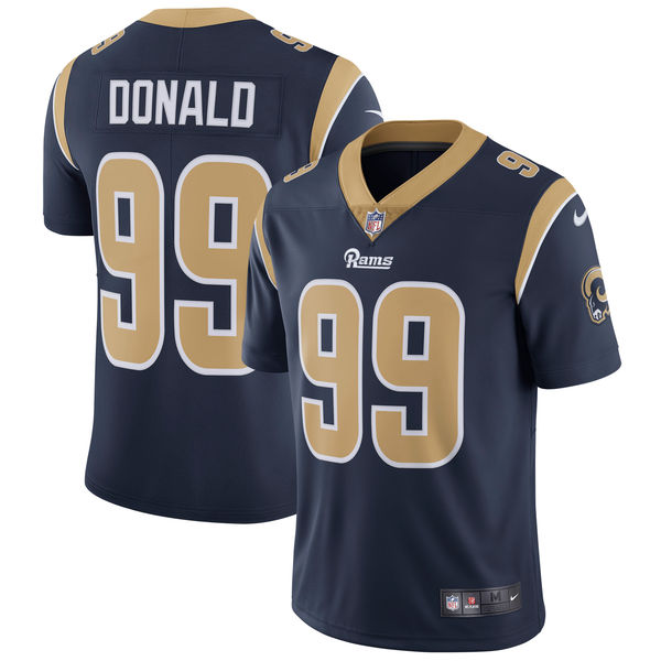 Men's Los Angeles Rams Aaron Donald Nike Navy Vapor Untouchable Limited Player Jersey