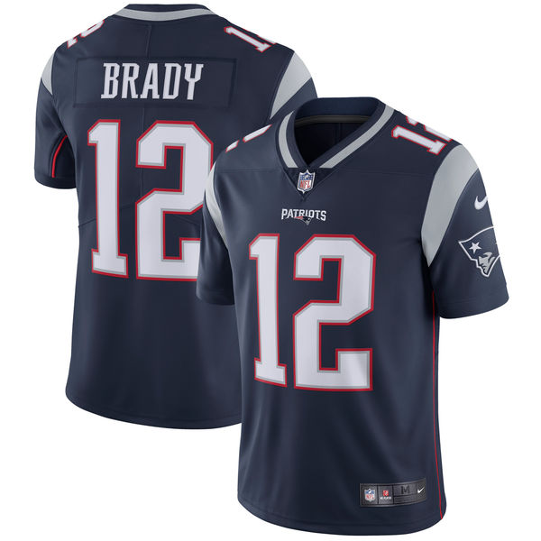 Men's New England Patriots Tom Brady Nike Navy Vapor Untouchable Limited Player Jersey