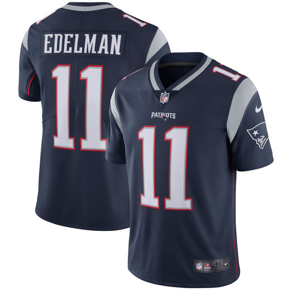 Men's New England Patriots Julian Edelman Nike Navy Vapor Untouchable Limited Player Jersey