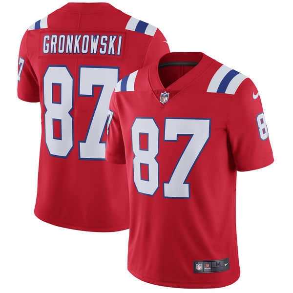 Men's New England Patriots Rob Gronkowski Nike Red Vapor Untouchable Limited Player Jersey