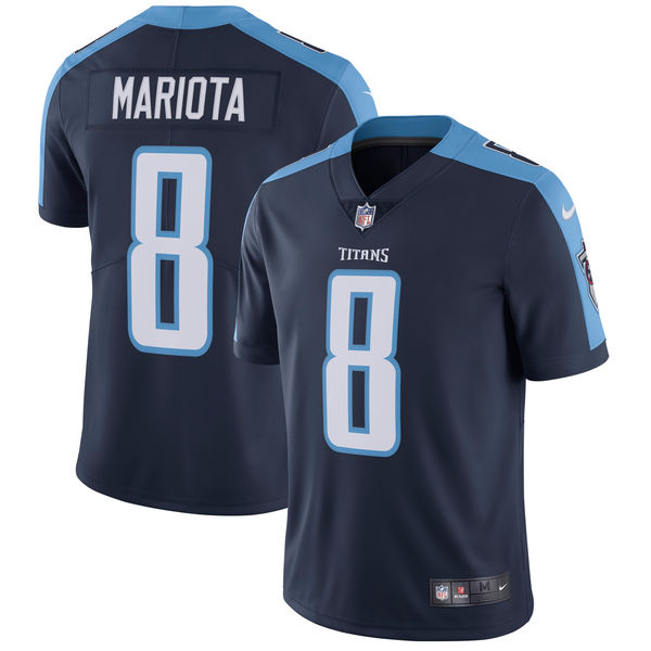 Men's Tennessee Titans Marcus Mariota Nike Navy Vapor Untouchable Limited Player Jersey