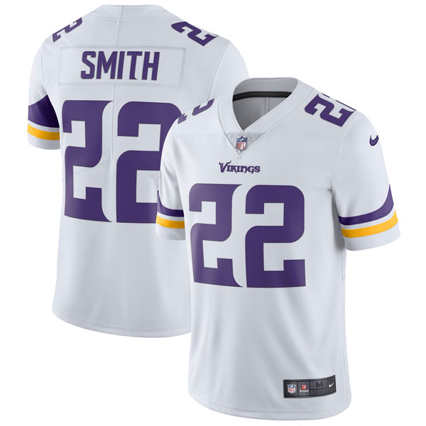 Men's Minnesota Vikings Harrison Smith Nike White Vapor Untouchable Limited Player Jersey