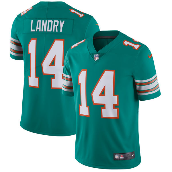 Men's Miami Dolphins Jarvis Landry Nike Aqua Vapor Untouchable Limited Player Jersey