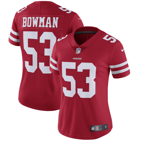 Women's San Francisco 49ers NaVorro Bowman Nike Scarlet Vapor Untouchable Limited Player Jersey