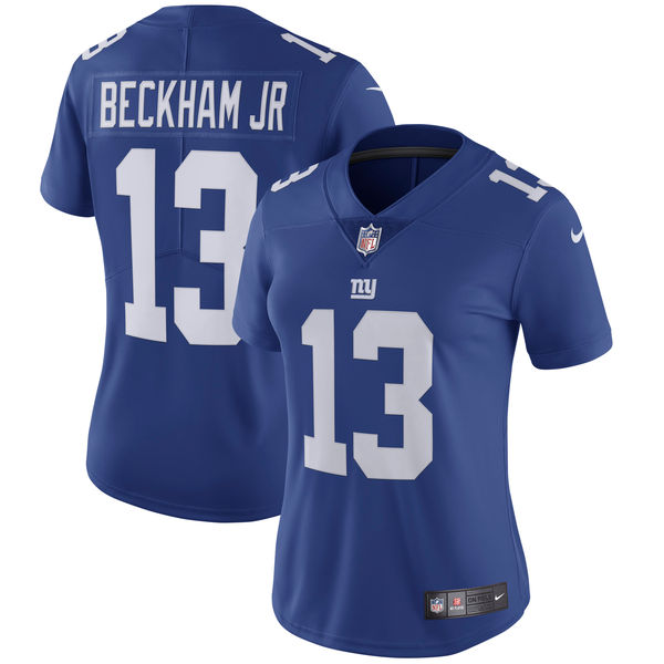 Women's New York Giants Odell Beckham Jr Nike Royal Vapor Untouchable Limited Player Jersey