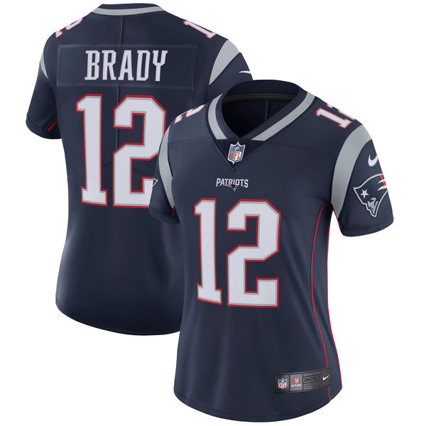 Women's New England Patriots Tom Brady Nike Navy Vapor Untouchable Limited Player Jersey