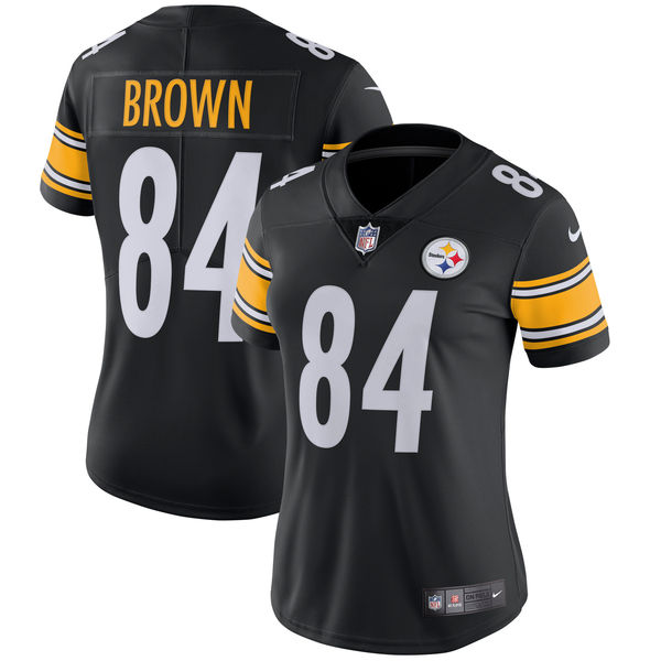 Women's Pittsburgh Steelers Antonio Brown Nike Black Vapor Untouchable Limited Player Jersey