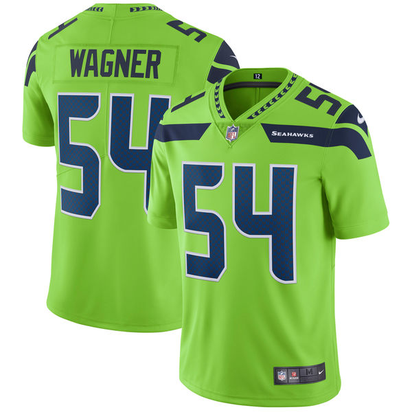 Men's Seattle Seahawks Bobby Wagner Nike Neon Green Vapor Untouchable Color Rush Limited Player Jersey