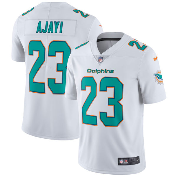 Men's Miami Dolphins Jay Ajayi Nike White Vapor Untouchable Limited Player Jersey