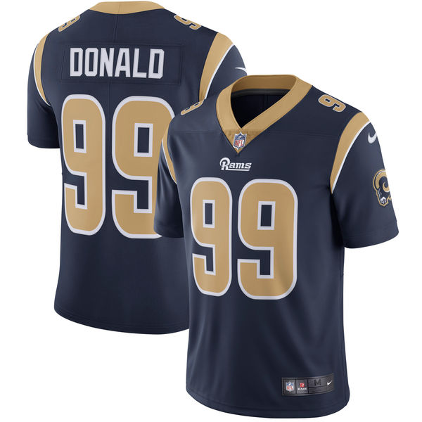 Youth Los Angeles Rams Aaron Donald Nike Navy Vapor Untouchable Limited Player Jersey