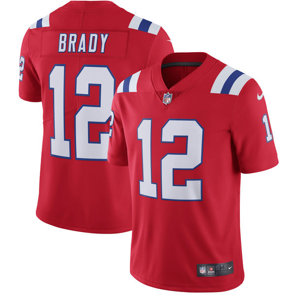 Youth New England Patriots Tom Brady Nike Red Vapor Untouchable Limited Player Jersey