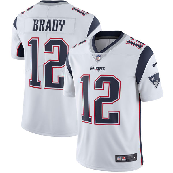 Youth New England Patriots Tom Brady Nike White Vapor Untouchable Limited Player Jersey