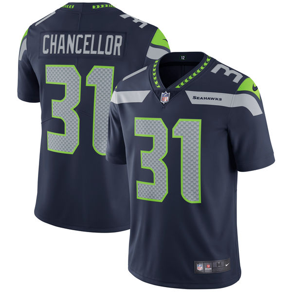 Youth Seattle Seahawks Kam Chancellor Nike College Navy Vapor Untouchable Limited Player Jersey