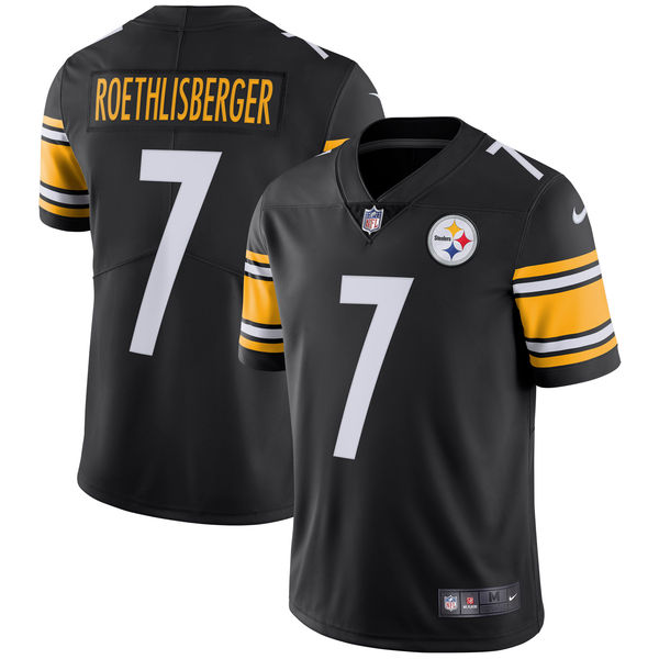 Youth Pittsburgh Steelers Ben Roethlisberger Nike Black Vapor Untouchable Limited Player Jersey