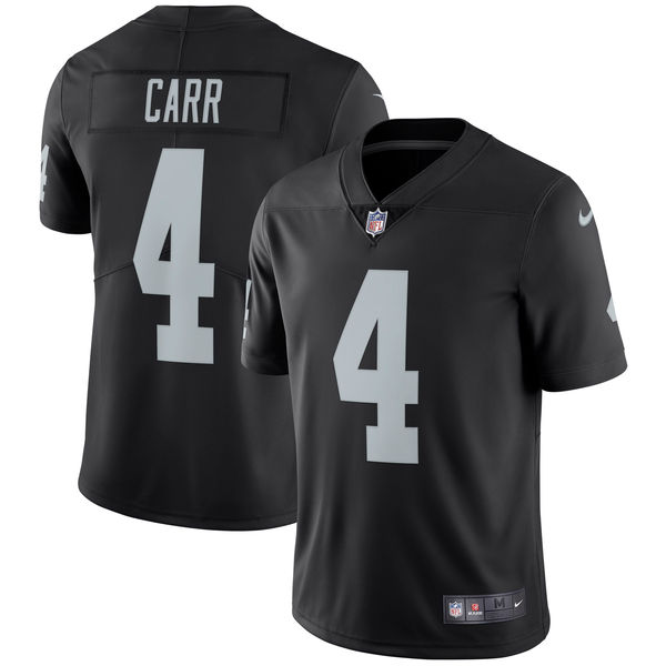 Youth Oakland Raiders Derek Carr Nike Black Vapor Untouchable Limited Player Jersey