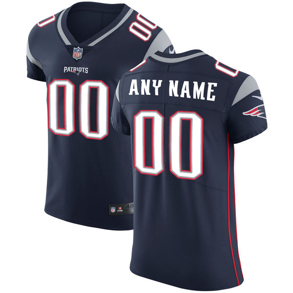 Men's New England Patriots Nike Navy Vapor Untouchable Custom Elite Jersey