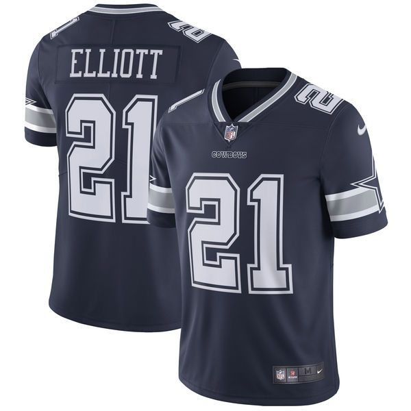 Youth Dallas Cowboys Ezekiel Elliott Nike Navy Vapor Untouchable Limited Player Jersey