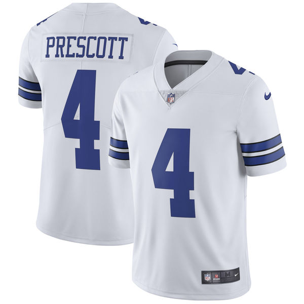 Youth Dallas Cowboys Dak Prescott Nike White Vapor Untouchable Limited Player Jersey