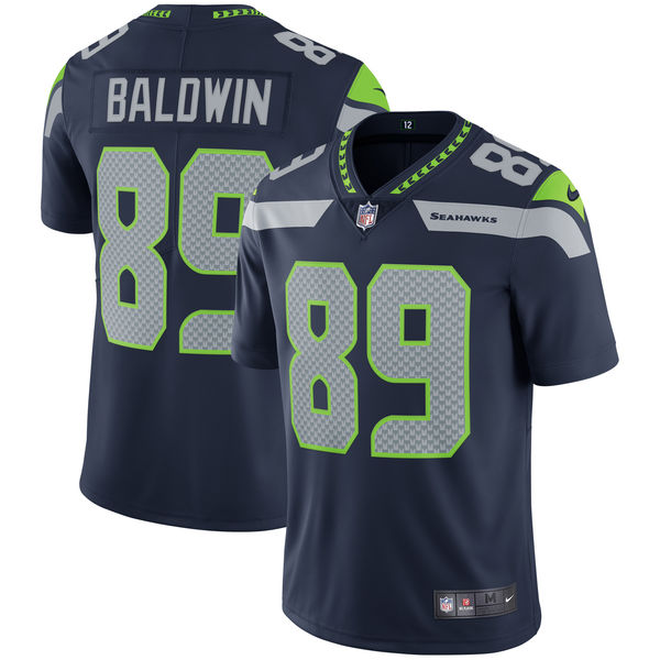 Men's Seattle Seahawks Doug Baldwin Nike College Navy Vapor Untouchable Limited Jersey