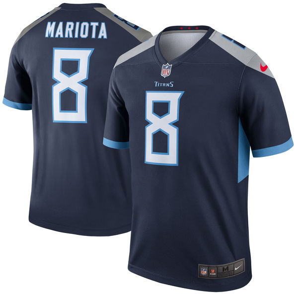 Men's Tennessee Titans Marcus Mariota Nike Navy New 2018 Legend Jersey