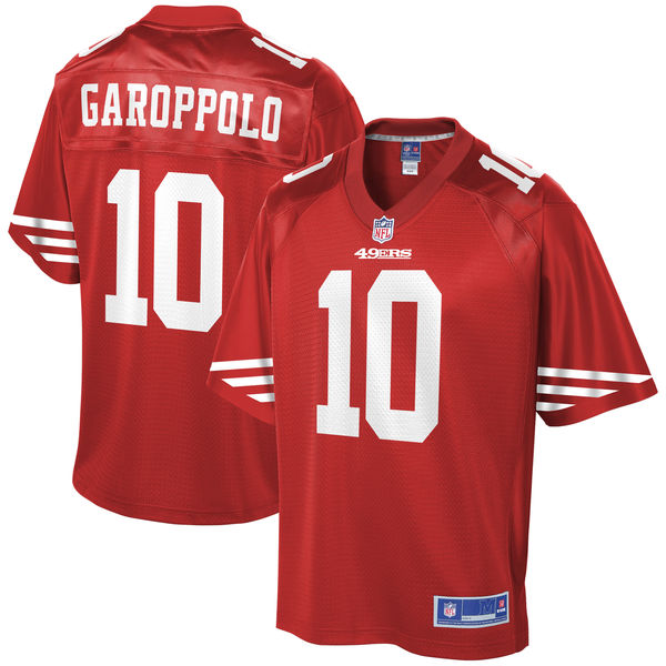 Men's San Francisco 49ers Jimmy Garoppolo NFL Pro Line Scarlet Player Jersey