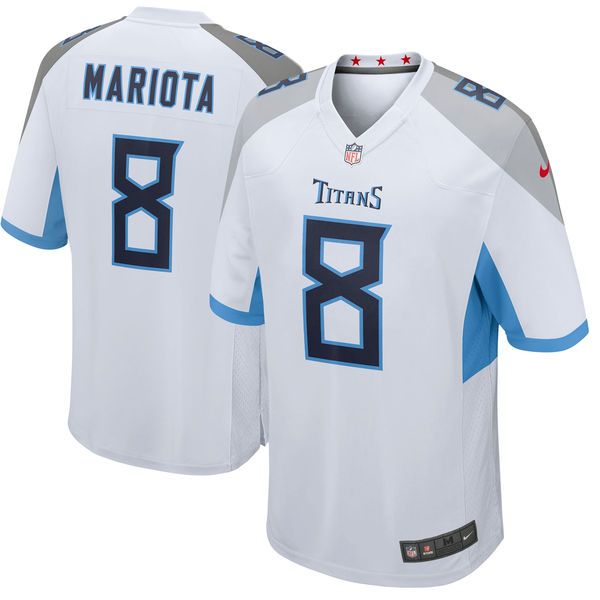 Men's Tennessee Titans Marcus Mariota Nike White New 2018 Game Jersey