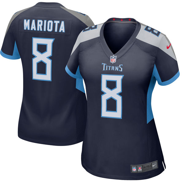 Women's Tennessee Titans Marcus Mariota Nike Navy New 2018 Game Jersey