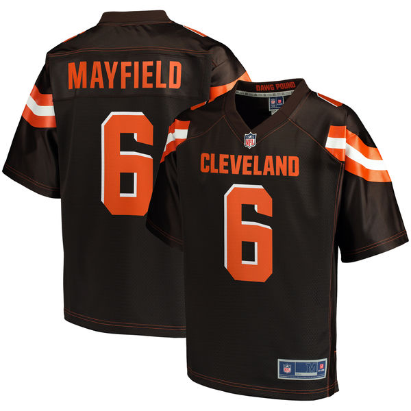 Men's Cleveland Browns Baker Mayfield NFL Pro Line Brown Player Jersey