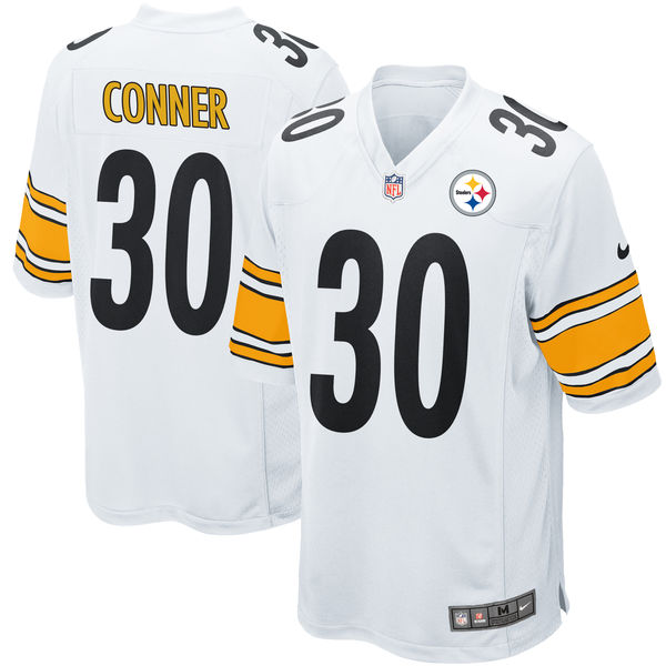 Youth Pittsburgh Steelers James Conner Nike White 2017 Draft Pick Game Jersey