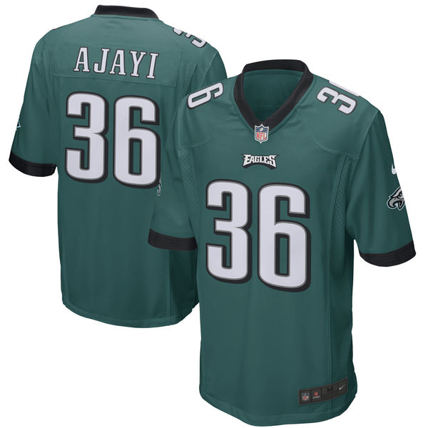 Youth Philadelphia Eagles Jay Ajayi Nike Midnight Green Game Jersey