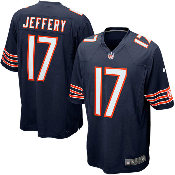 Mens Chicago Bears Alshon Jeffery Nike Navy Blue Game Jersey