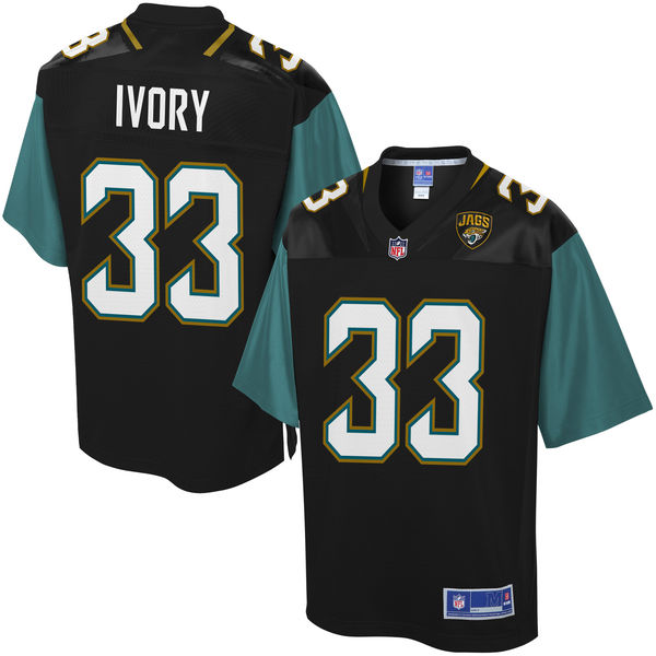 Men's Jacksonville Jaguars Chris Ivory NFL Pro Line Teal/Black Player Jersey