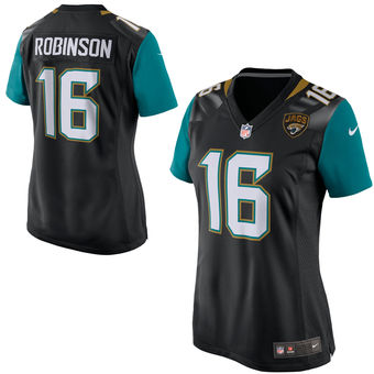 Women's Jacksonville Jaguars Denard Robinson Nike Black Game Jersey