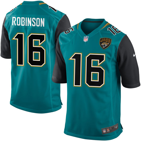 Mens Jacksonville Jaguars Denard Robinson Nike Teal Alternate Game Jersey