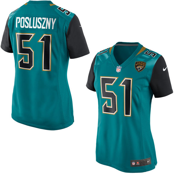 Women's Jacksonville Jaguars Paul Posluszny Nike Teal Game Jersey