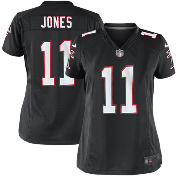 Women's Atlanta Falcons Julio Jones Nike Black Alternate Game Jersey