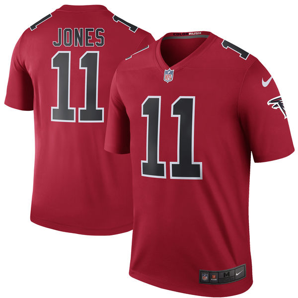 Men's Atlanta Falcons Julio Jones Nike Red Color Rush Legend Jersey