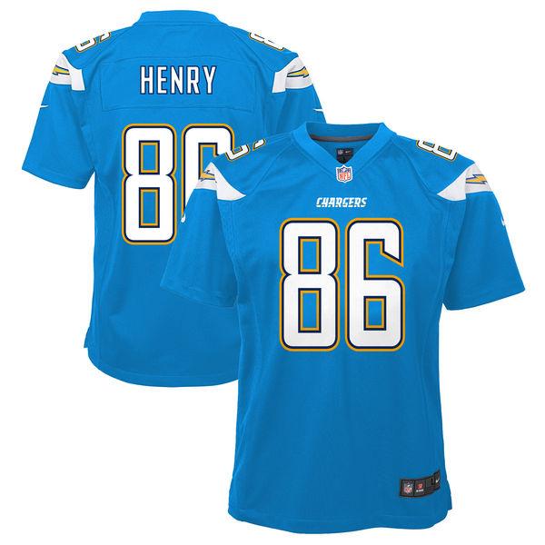 Men Los Angeles Chargers Hunter Henry Nike Powder Blue Game Jersey