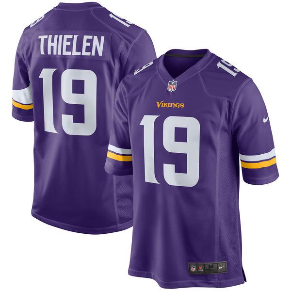 Men's Minnesota Vikings Adam Thielen Team Color Jersey - Purple